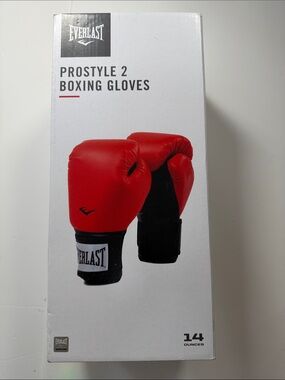 Everlast Red and Black ProStyle 2 Boxing Gloves 14 oz